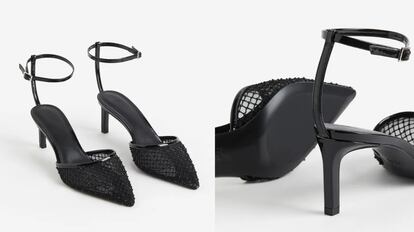 Zapatos de tacón con pulsera.