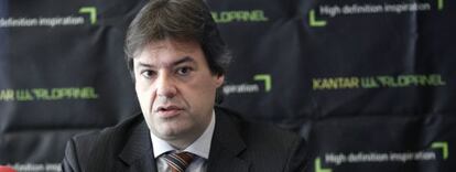 César Valencoso, de Kantar Worldpanel, ayer en Madrid durante la presentación del balance.