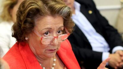 La alcaldesa de Valencia, en la conferencia de prensa donde replicó a la sentencia.