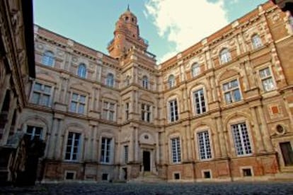 Patio del hôtel d'Assézat, en Toulouse.