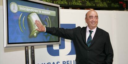 José Lladó, presidente de Técnicas Reunidas el día de la salida a Bolsa de la compañía.