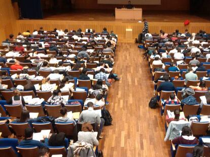 Celebración de un examen MIR. Este año la prueba tendrá lugar el 25 de enero.