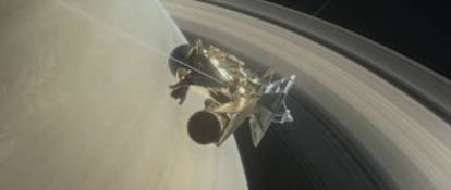La astronave especial Cassini de la NASA a punto de realizar una de sus inmersiones entre Saturno y sus anillos más interiores como parte del gran acto final de la misión.