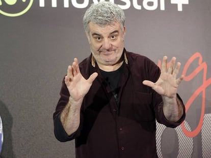 El humorista Millán Salcedo durante el estreno del documental 'Lorenzo Guerrero' en Madrid.