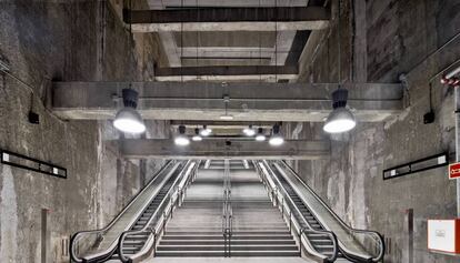 La estaci&oacute;n de metro de la l&iacute;nea 9 de Barcelona que ha sido reconocida con un premio FAD. 