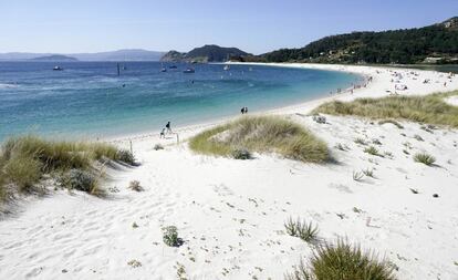 Las Islas Cíes, en Pontevedra, Gacilia.