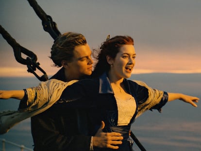 Leonardo DiCaprio y Kate Winslet en una escena de 'Titanic'.
