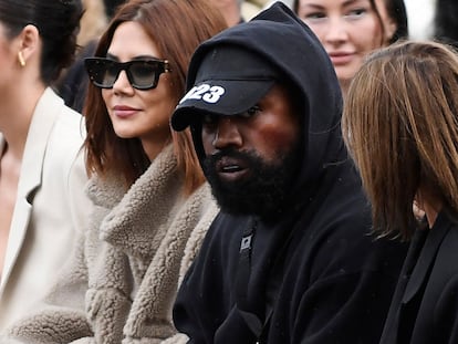 El cantante y empresario Kanye West, el 2 de octubre durante un desfile de la semana de la moda de París.