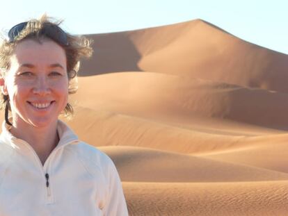 Murielle Ravey, en el sureste de Argelia.