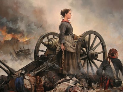 'Agustina de Aragón' (2012), obra de Augusto Ferrer-Dalmau.