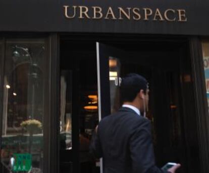 Entrada al Urbanspace Vanderbilt, en Manhattan.