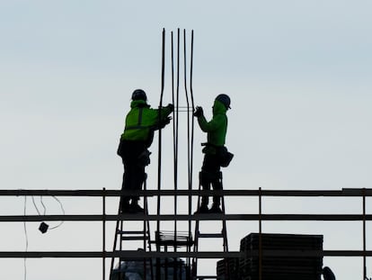 Trabajadores de la construcción en Filadelfia (Pensilvania), en una imagen de diciembre pasado.