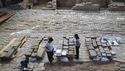 Excavacions en el Born de Barcelona.