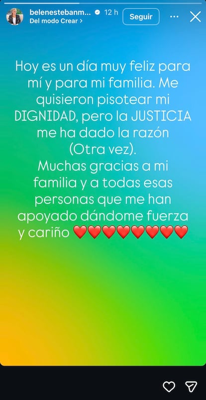 Belen Esteban storie Instagram