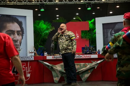 Diosdado Cabello en su programa 'Con el Mazo Dando', en Maracay (Venezuela), el 6 de febrero de 2019.