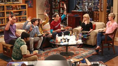 Los protagonistas de 'The Big Bang Theory', la serie más vista en Estados Unidos la temporada pasada.