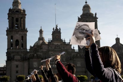 Periodistas protestan por el asesinato de Francisco Pacheco.