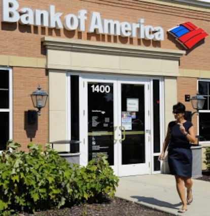 Una sucursal del banco Bank of America en Glenview, Illinois