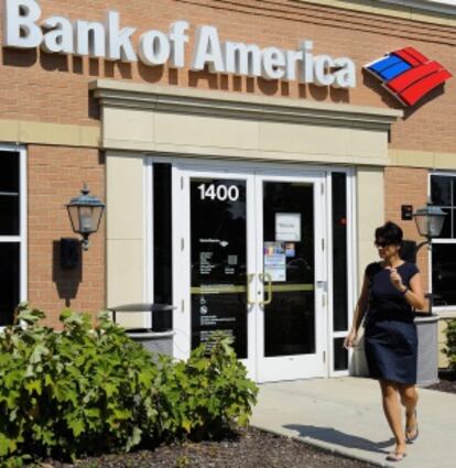 Una sucursal del banco Bank of America en Glenview, Illinois