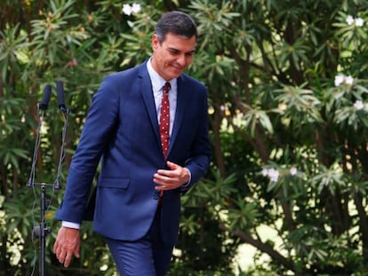 Pedro Sánchez, la semana pasada en Mallorca. 