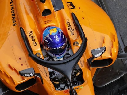 Fernando Alonso, durante el gran premio de Fórmula 1 de Azerbaijan el pasado 29 de abril. 