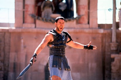 Russell Crowe en 'Gladiator', en el año 2000