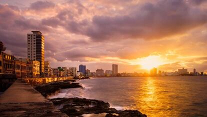 La Habana al atardecer.