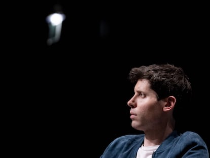 El cofundador y líder de OpenAI, Sam Altman, en una charla en París el 26 de mayo, durante una de las etapas de su gira europea.