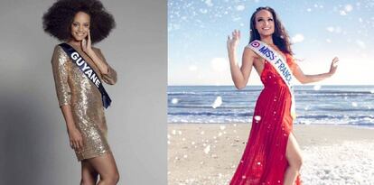 Alicia Aylies en una foto de Instagram y, a la derecha, en la foto de 'Paris Match'.