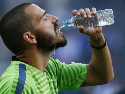 Leonardo Bonucci ayer en el Olympiastadion