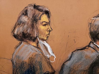 Ghislaine Maxwell en su juicio en Nueva York, 2022.