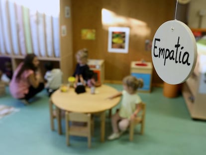 One of the classrooms of the San Antón municipal preschool.