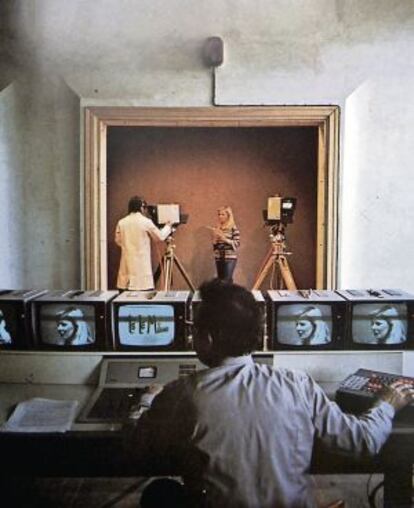 Estudios de Tele Milano en los años setenta, en Milano 2