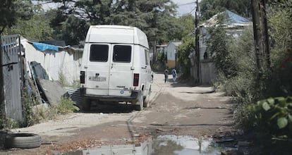 El poblado chabolista de Las Sabinas, en M&oacute;stoles, fotografiado este mes.