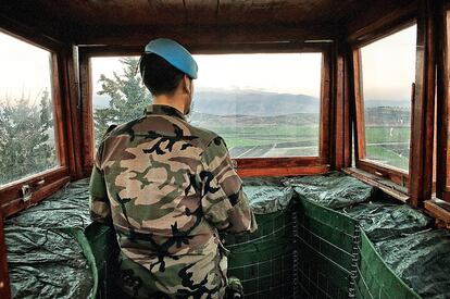 El contingente español de Unifil está a cargo del sector este del país. Una zona en equilibrio precario por la proximidad de las posiciones israelíes y libanesas.