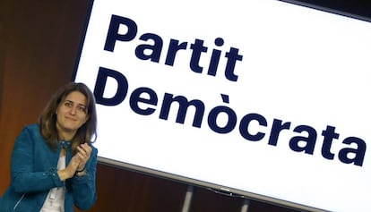 La coordinara general de PDECat, Marta Pascal, durante el consejo nacional del partido