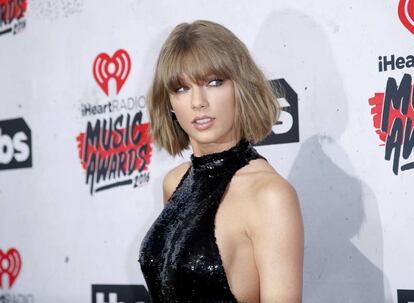 Taylor Swift en los iHeartRadio Music Awards el pasado abril en Inglewood, California