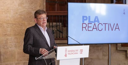 El presidente de la Generalitat valenciana, Ximo Puig, presenta el Plan Reactiva.