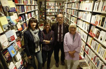 De izquierda a derecha: Valeria Ciompi (Alianza), Anne-Solange Noble (Gallimard), Giuseppe Laterza (Laterza) y Petra Hardt (Suhrkamp).