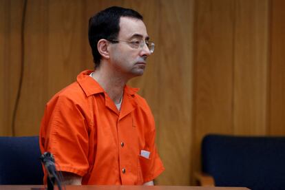 Larry Nassar, en la vista de su sentencia de febrero de 2018.