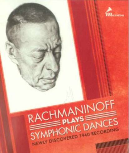 Portada del disco 'Rachmaninoff plays Symphonic Dances'.