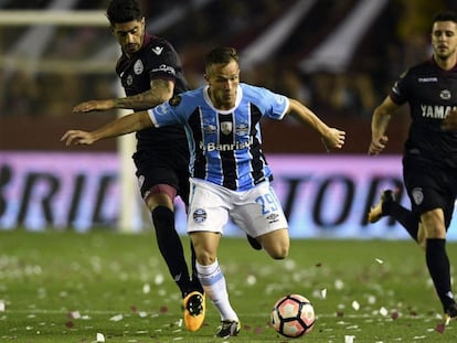 Arthur, na final da última Copa Libertadores