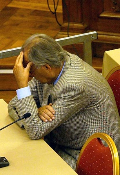 Luis Pascual Estevill durante la sesión del juicio de ayer.