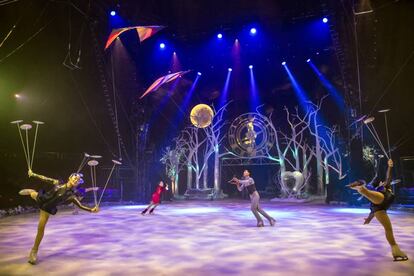 Uno de los momentos de la función del Circo de hielo.