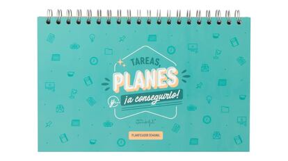 Planificador semanal para opositores y opositoras Mr. Wonderful