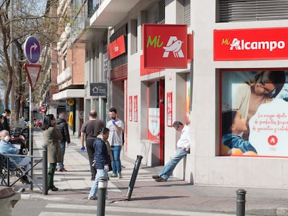 Un supermercado Alcampo, en una fotografía de archivo.