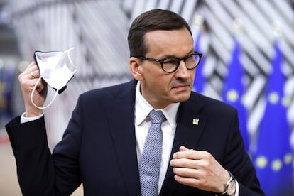 El primer ministro polaco, Mateusz Morawiecki, en mayo en el Consejo Europeo, en Bruselas.