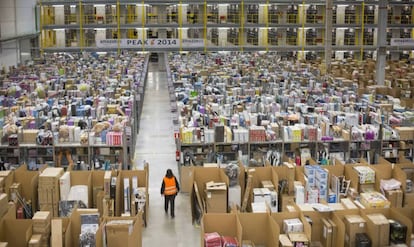 Un centro logístico de Amazon, ubicado en San Fernando de Henares.