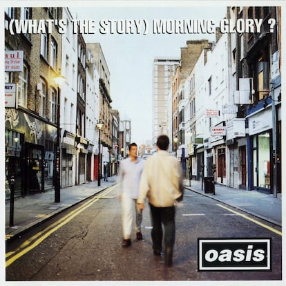 Portada del segundo disco de Oasis, '(What's The Story) Morning Glory?', de 1995.