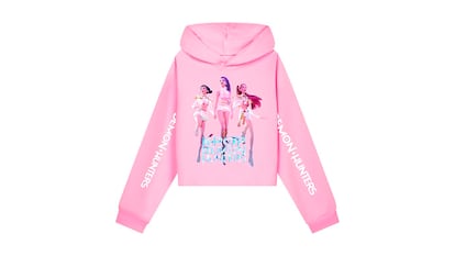 Regalos de las Guerreras K-pop sobre fondo blanco.
